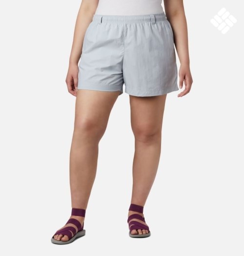 Columbia PFG Backcast Vann Shorts Dame Lyse Grå | Plus Size 29437U